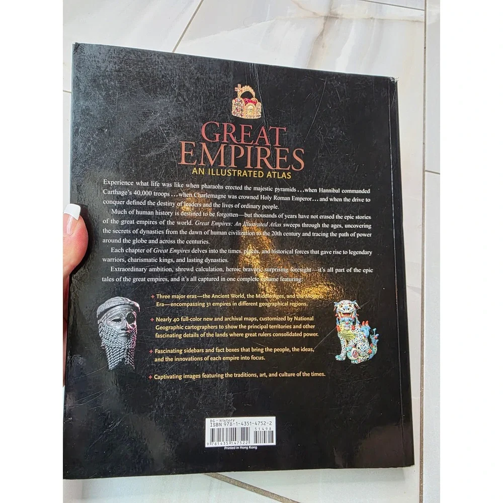 National Geographic‎ Great Empires An Illustrated Atlas Hardcover History Book